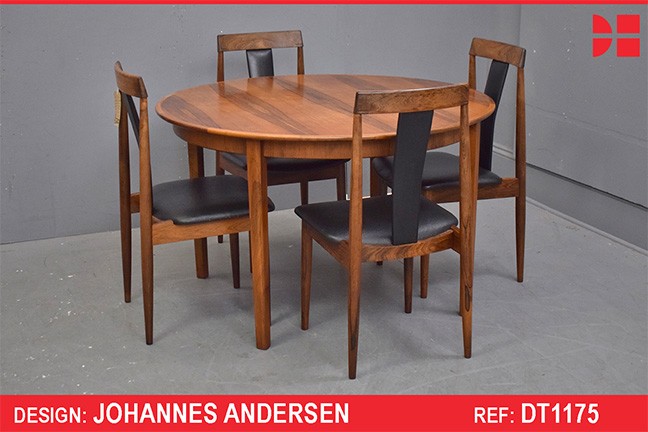 Johannes Andersen round dining table | Bernhard Pedersen