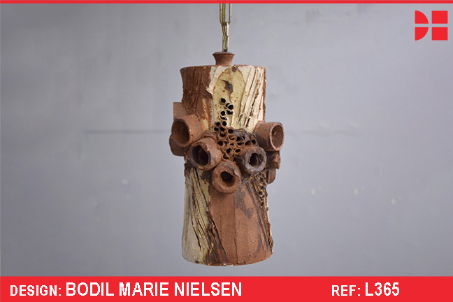 Unique stoneware pendant light | Bodil Marie Nielsen