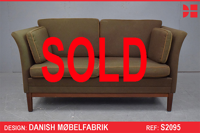 1970s Box frame 2 seater sofa by Danish Mobelfabrik