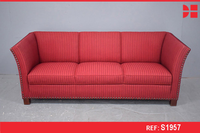 1950's cabinetmaker 3 seat sofa | Classic box frame