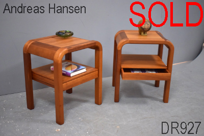 Pair of bedside tables in cherry wood | ANDREAS HANSEN