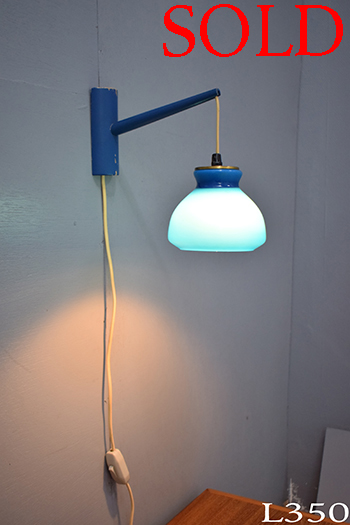 Blue glass wall light pendant | Danish design