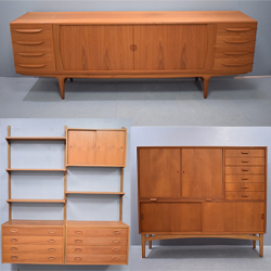 Teak cabinets