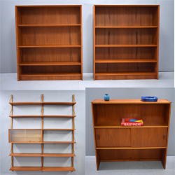 Vintage Danish bookcases & shelving