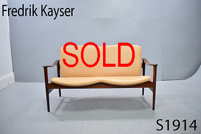 Fredrik Kayser rosewood 2 seat sofa | Vatne