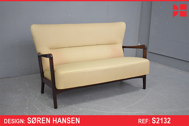 Vintage 2-seat sofa with beech frame | Søren Hansen