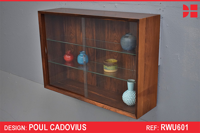 Vintage rosewood glass display cabinet | CADO SPARES