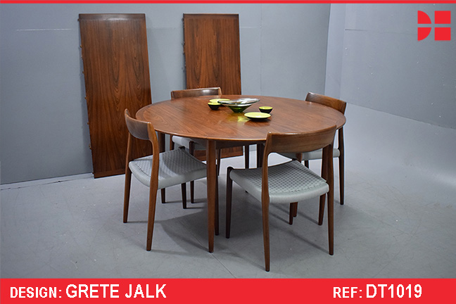 Grete Jalk rosewood dining table | P Jeppersen