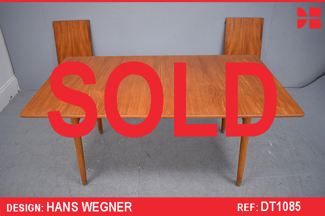 Hans Wegner design vintage teak and oak dining table model AT310