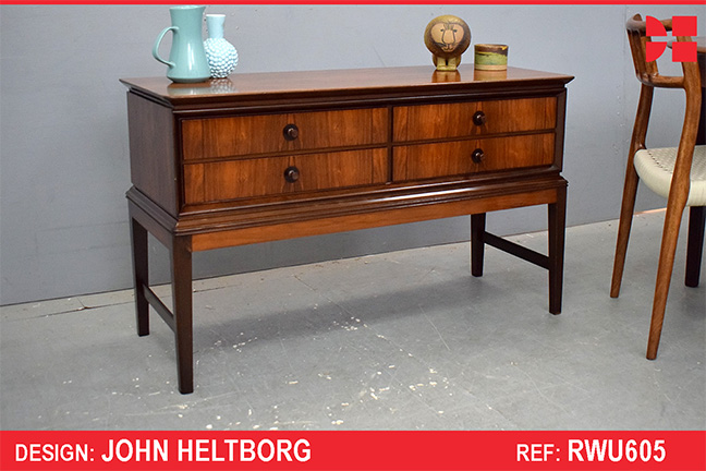 Vintage rosewood cutlery drawers made by Heltborg Mobelfabrik