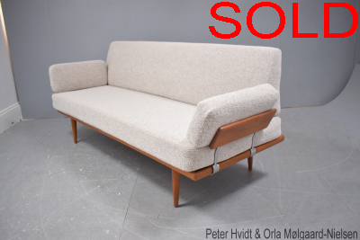 Hvidt & Molgaard teak MINERVA daybed sofa | New upholstery