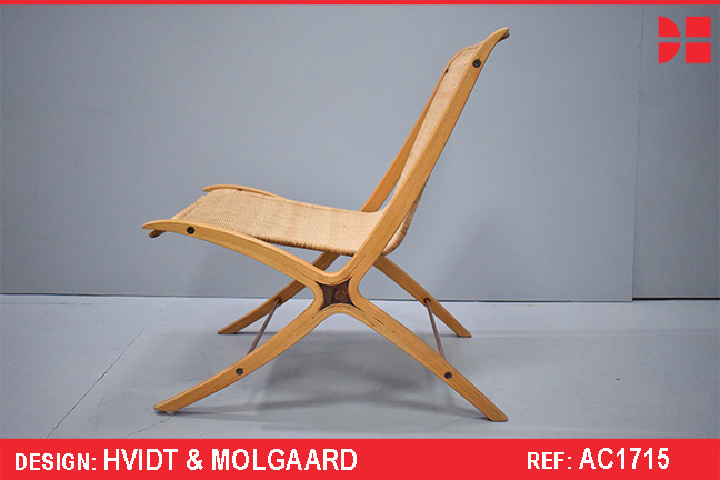 Rare X chair designed by Peter Hvidt & Orla Molgaard 