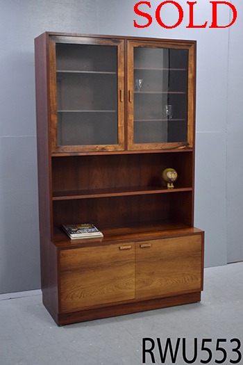 Rosewood display unit with glass doors | Juul Kristensen