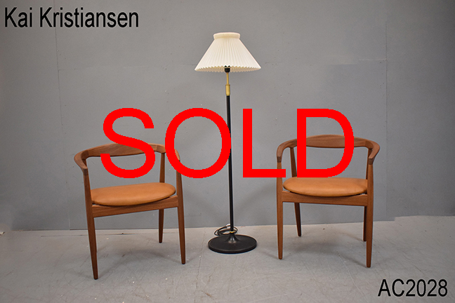 Kai Kristiansen midcentury teak TROJA armchair designed 1959