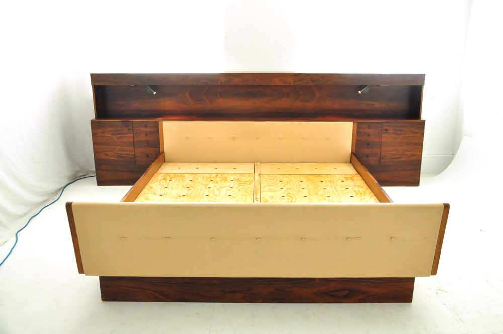 King Size Mattress Danish Design, Vintage King Bed Frame Wood