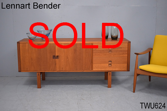 Lennart Bender midcentury teak sideboard CORONA designed for Ulferts