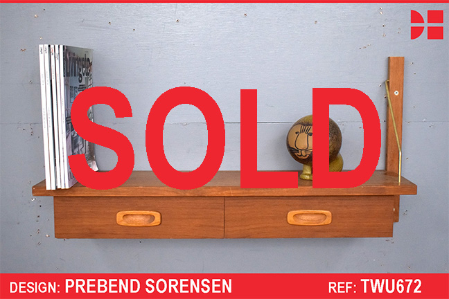 Prebend Sorensen design teak wall mounted desk | PS System