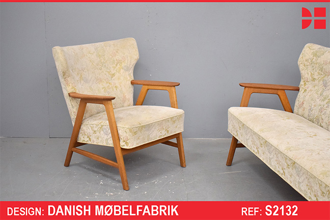 1950s Design teak and oak showframe armchair