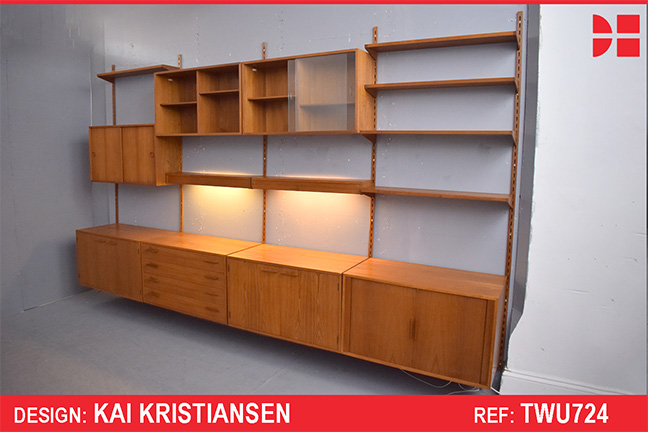 Modular FM System in vintage teak design by Kai Kristiansen