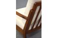 1960s design beech frame armchair produced by Danish Mobelfabrik