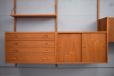 Modular 4 Bay vintage teak shelving system | Prebend Sorensen - view 7