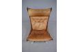 Vintage high back FALCON chair in Tan leather | Sigurd Ressell - view 4