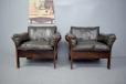 Georg Thams design brown leather upholstered cushions for sale