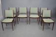 Vintage rosewood set of 6 dining chairs produced by Uldum Mobelfabrik