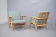 Getama production GE240 Cigar armchair in light oak