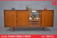 Sliding doors sideboard with internal bar and adjustable shelves | Danish Mobelfabrik - view 1