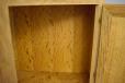 Antique oak corner cabinet with leaded glass door - view 8