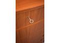 The top drawer is lockable and 1 key is supplied. 