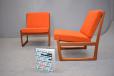 Hvidt & Molgaard midcentury teak easy chair (no arms) with original sprung cushions - view 2