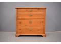 Storage chest of drawers made of solid pine