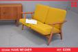 Hans Wegner Cigar sofa | Teak & oak frame - view 1