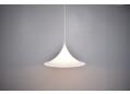 Beautiful white acrylic pendant light, 1970s Danish design.