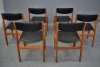 Set of 6 vintage teak dining chairs produced by Dyrlund Smith - view 6