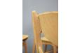 rare set of 6 vinatge light oak dining chairs made in Denmark