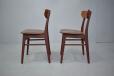 1970s design pair of beech frame dining chairs