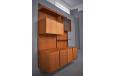 vintage teak modular royal system with glass display cabinet designed 1947 by POUL CADOVIUS