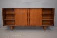 lots of shelved storage behind the doors and all of the shelves are adjustable / removable