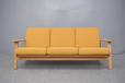 Vinatge oak frame 'Plank' sofa model GE290/3 | Hans Wegner - view 3
