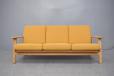 Vinatge oak frame 'Plank' sofa model GE290/3 | Hans Wegner - view 3