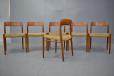Midcentury teak dining chairs by Niels O Moller produced by J L Mollers Mobelfabrik