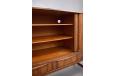 Lareg vintage rosewood sideboard with sliding doors and adjustable shelving produced by Sejling Skabe