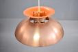 Vintage Danish design copper pendant light - view 6
