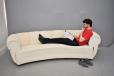 Impressive curved frame kidney sofa by Danish Cabinetmaker - view 10