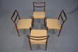 Henry W Klein dining chairs in vintage rosewood - view 3