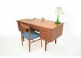 1960s teak desk with rear storage | 7 drawers - view 11