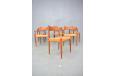 Mogens Kold 1960s production dining chairs designed by Arne Hovmand Olsen